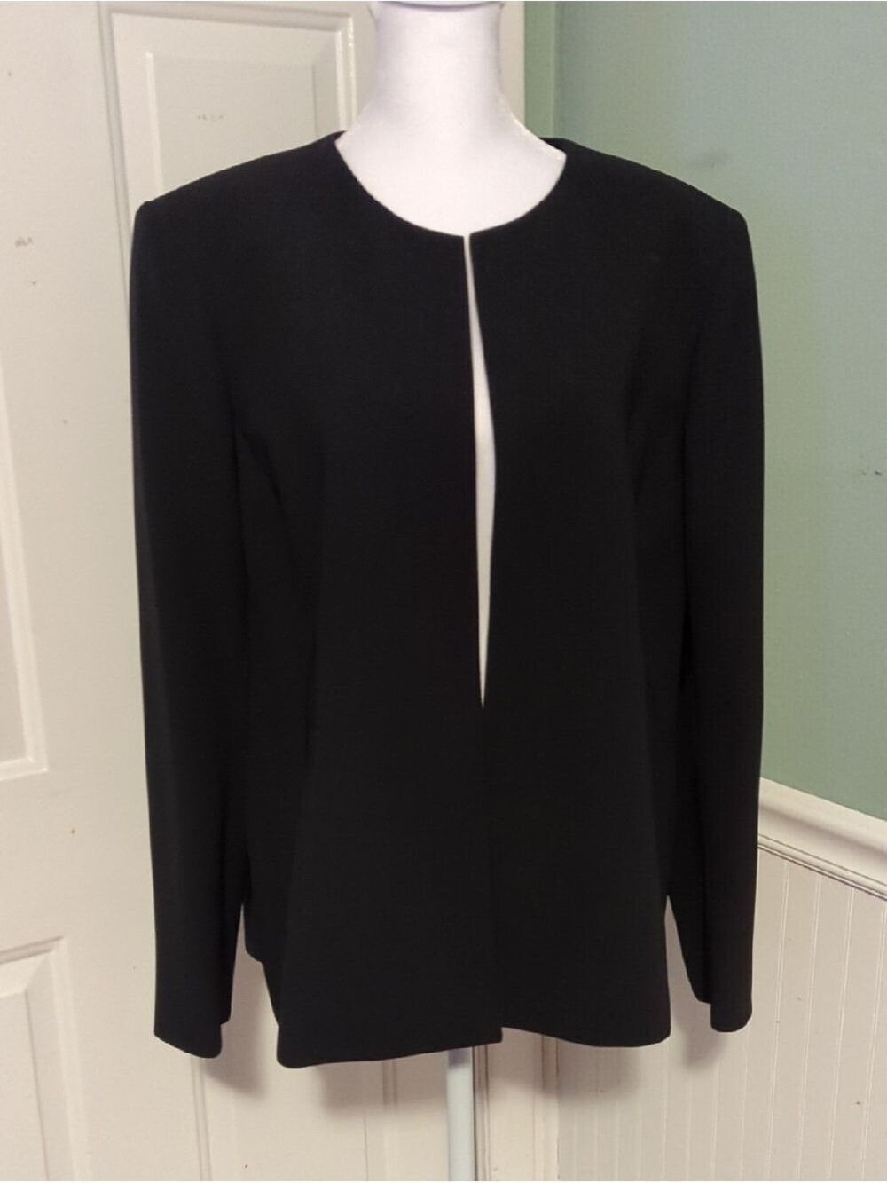 Jones Studio Black Blazer Jacket Women's Size 16 Work Career Business